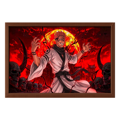 Recarga horizontal Larga Switch in Art impressa Anime"Sukuna: El Rey de las Maldiciones"