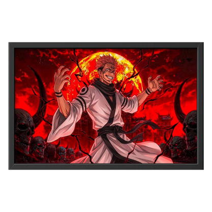 Recarga horizontal Larga Switch in Art impressa Anime"Sukuna: El Rey de las Maldiciones"