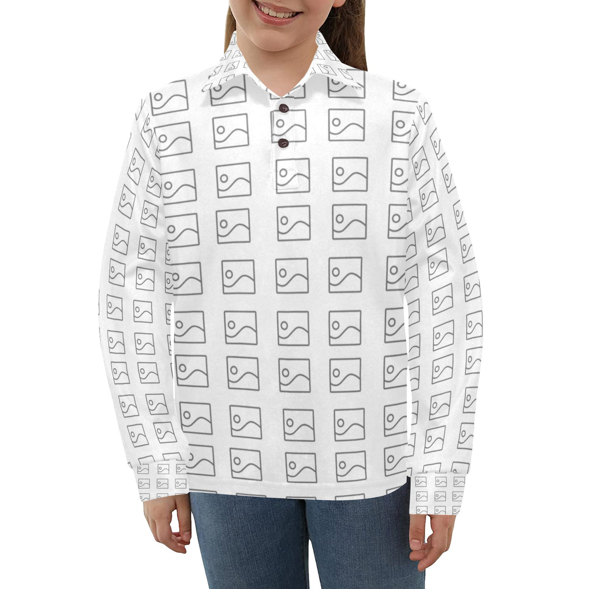 Polo de Manga Larga para Niña Grande – Modelo T73