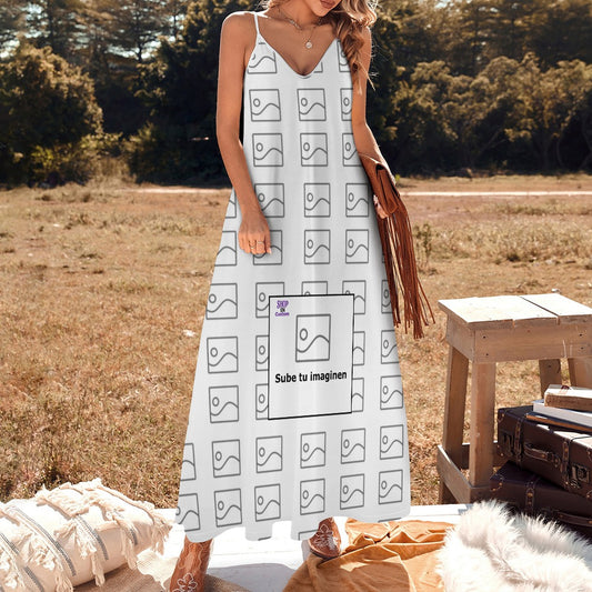 Vestido largo hasta los tobillos con tirantes