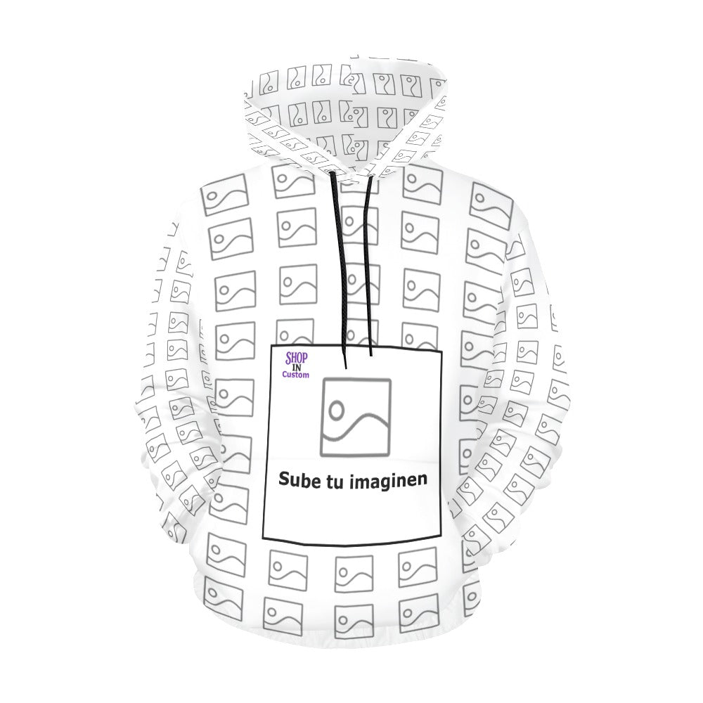Sudadera con capucha y estampado integral para mujer (Modelo H13)