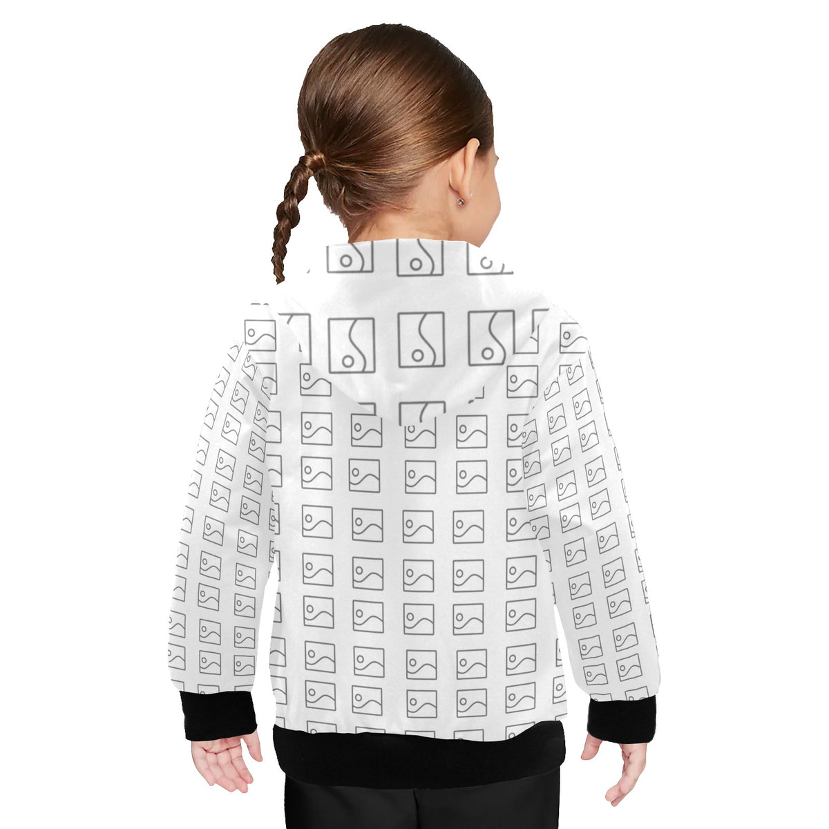 Sudadera de Manga Larga con Capucha para Niña Pequeña – Modelo H57