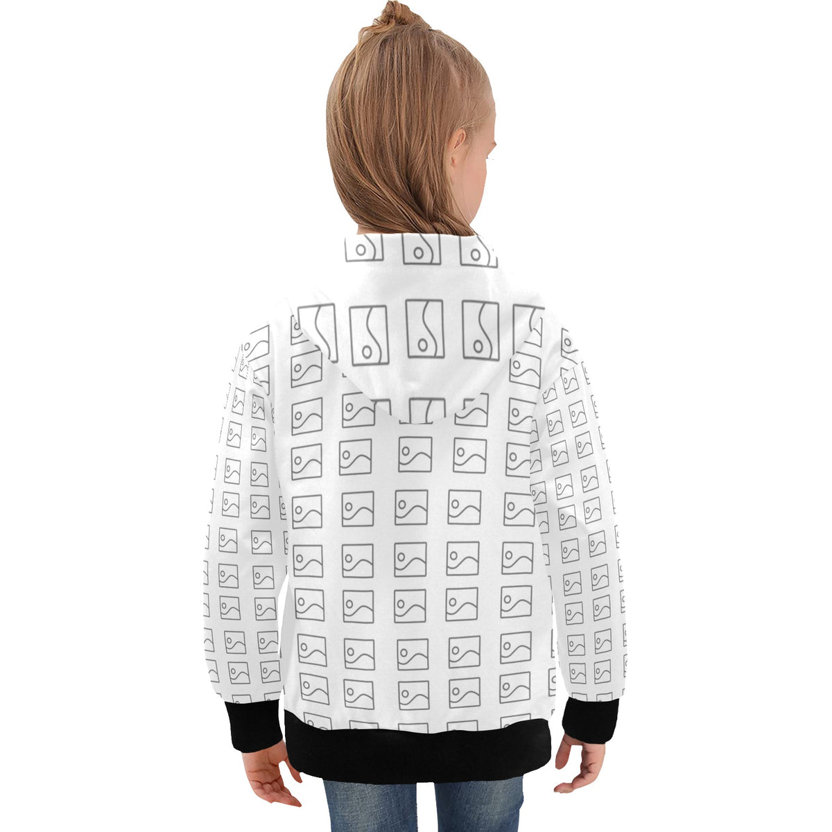 Sudadera de Manga Larga con Capucha para Niña Grande