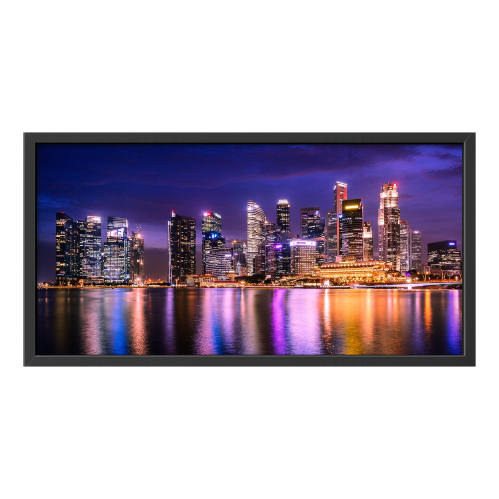 Recarga horizontal Estrecha Switch in Art impressa Ciudad "Luces de Singapur"