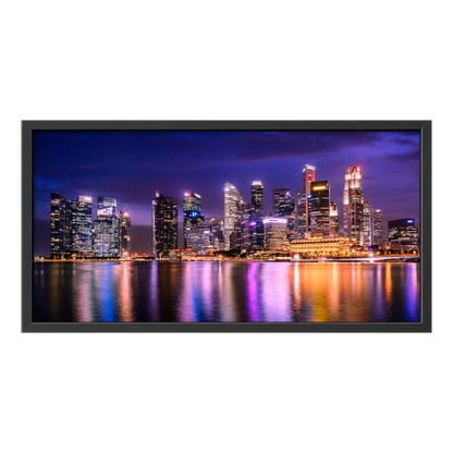 Recarga horizontal Estrecha Switch in Art impressa Ciudad "Luces de Singapur"
