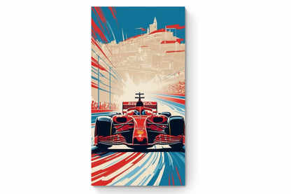 Recarga Vertical Estrecha Switch in Art impressa Formula 1 "Ferrari: Gloria sobre las Calles de Mónaco"