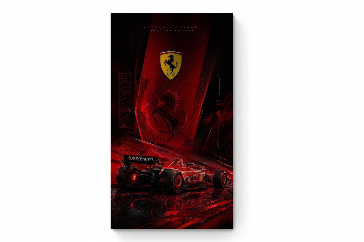 Recarga Vertical Estrecha Switch in Art impressa Formula 1 "Ferrari: Pasión Forjada en la Velocidad"