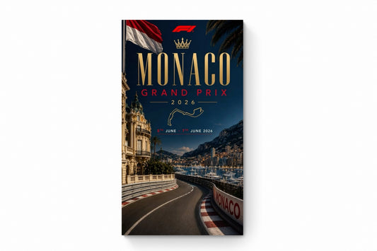 Recarga Vertical Estrecha Switch in Art impressa Formula 1 "Mónaco: La Corona de la Fórmula 1"