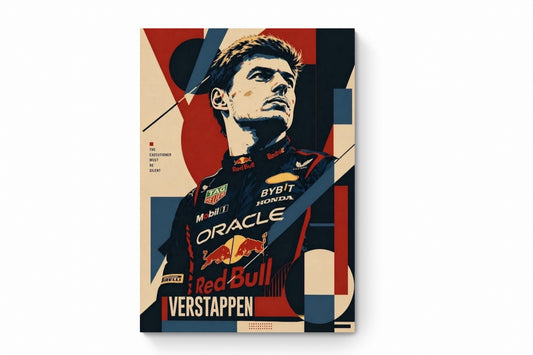 Recarga Vertical Larga Switch in Art impressa Formula 1 "Verstappen: Determinación de un Campeón"