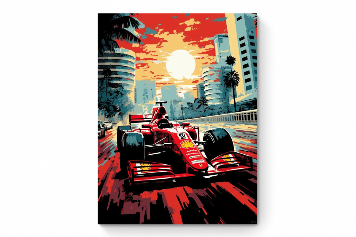 Recarga Vertical Larga Switch in Art impressa Formula 1 "Ferrari: Pasión que Desafía el Horizonte"
