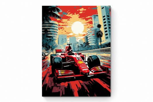 Recarga Vertical Larga Switch in Art impressa Formula 1 "Ferrari: Pasión que Desafía el Horizonte"