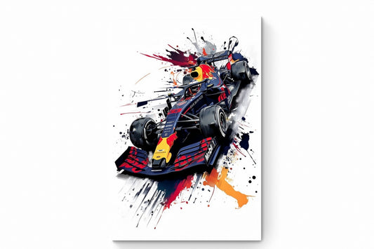 Recarga Vertical Larga Switch in Art impressa Formula 1 "Explosión de Velocidad: Espíritu Red Bull"