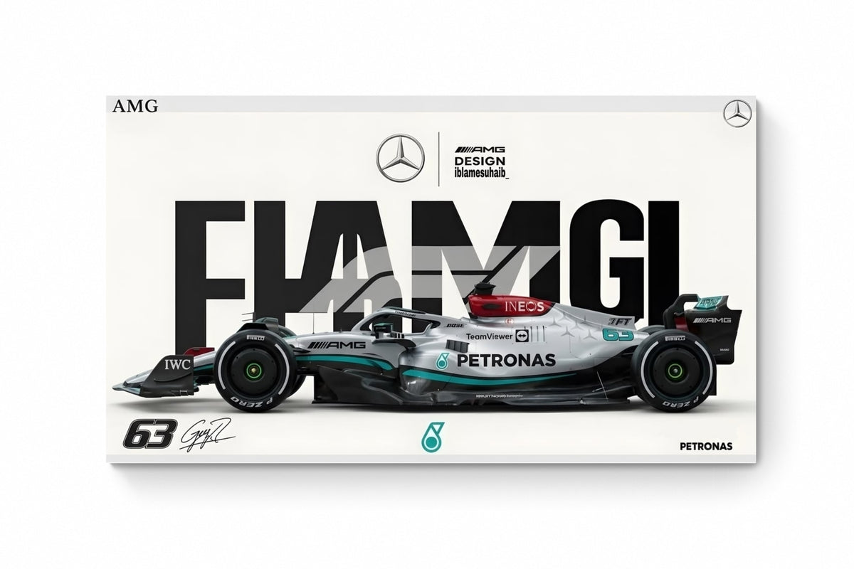 Recarga horizontal Estrecha Switch in Art impressa Formula 1 "Mercedes AMG F1: Elegancia que Conquista la Velocidad"