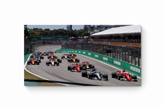 Recarga horizontal Larga Switch in Art impressa Formula 1 "La Batalla de los Titanes: Pasión por la Fórmula 1"