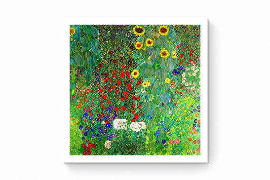Recarga Cuadrado Switch in Art impressa Print de Galería "Jardín de campo con girasoles "