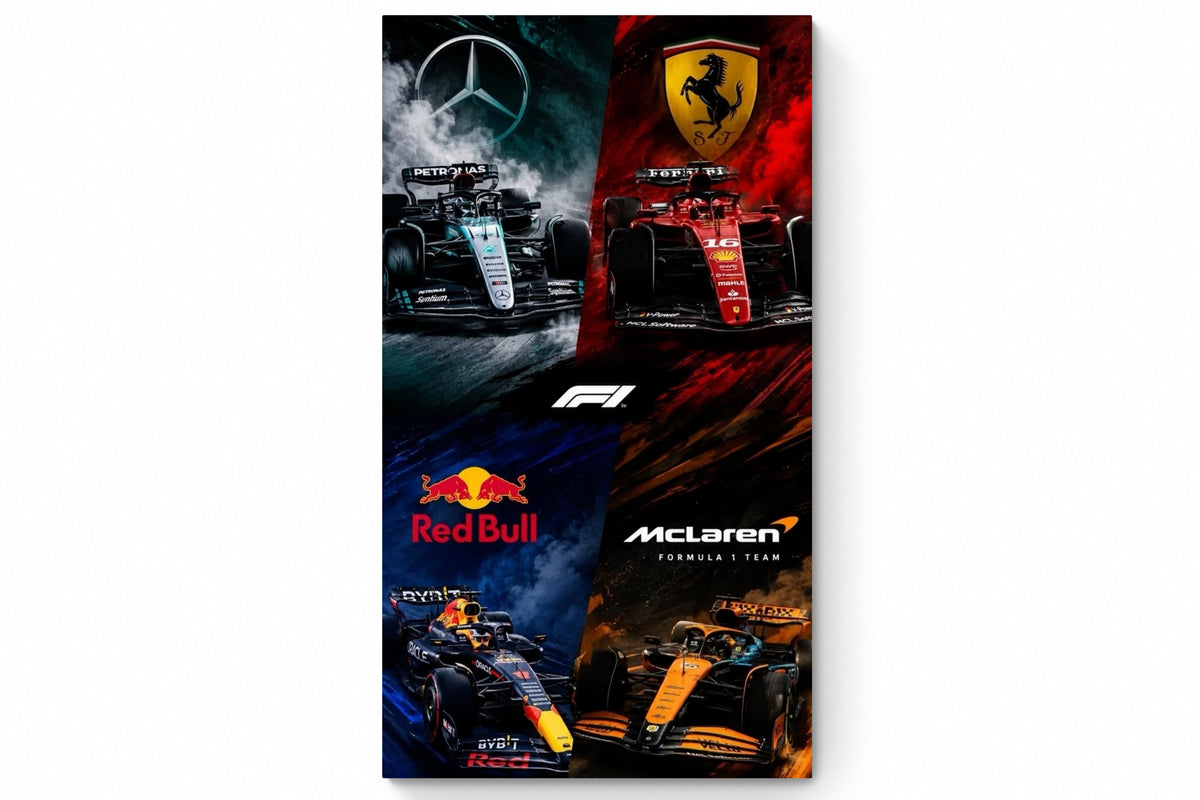 Recarga Vertical Estrecha Switch in Art impressa Formula 1 "Leyendas de la Velocidad: Los Gigantes de la Fórmula 1"