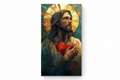 Recarga vertical Larga Switch in Art impressa Religion "Corazón de Cristal"