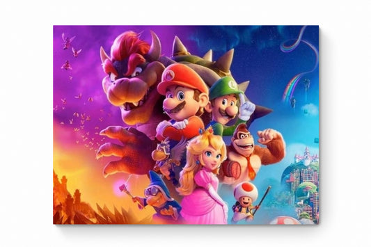 Recarga horizontal Larga Switch in Art impressa Videojuegos"Super Mario Bros"