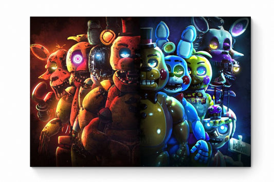 Recarga horizontal Estrecha Switch in Art impressa Videojuegos"Five Nights at Freddy's: Entre la luz y la oscuridad"