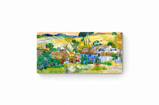 Recarga horizontal Larga Switch in Art impressa Van Gogh "Casas de paja en Cordeville"