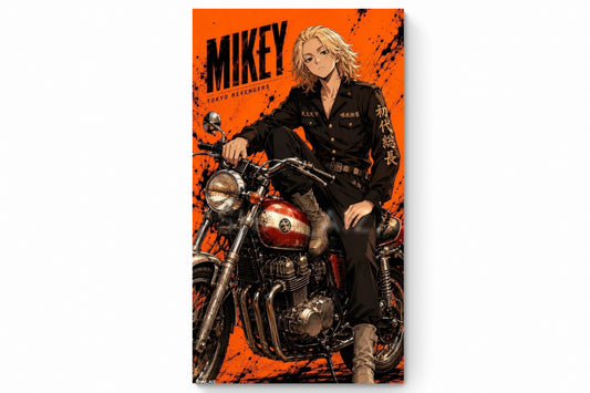 Recarga Vertical Estrecha Switch in Art impressa Anime"Mikey: El líder invencible"