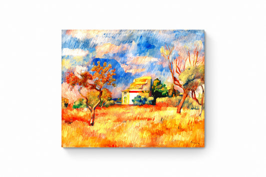 Recarga horizontal Larga Switch in Art impressa Pierre-Auguste Renoir "Paisaje en Cagnes "