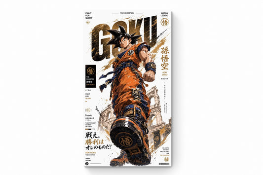 Recarga Vertical Estrecha Switch in Art impressa Anime"Son Goku"