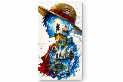 Recarga Vertical Estrecha Switch in Art impressa Anime"One Piece: El Sueño del Rey de los Piratas"