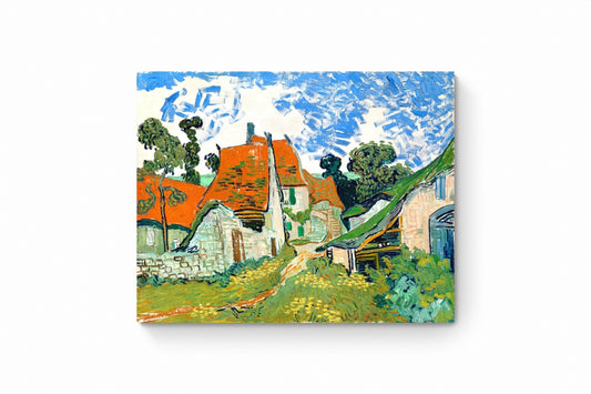 Recarga horizontal Larga Switch in Art impressa Van Gogh "Casas con tejados de paja"