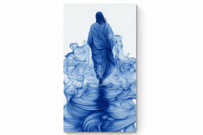 Recarga vertical Estrecha Switch in Art impressa Religion "Caminando sobre las Aguas"