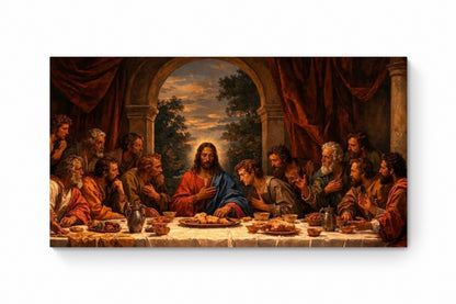 Recarga horizontal Larga Switch in Art impressa Religion "La Última Cena: Amor y Sacrificio"