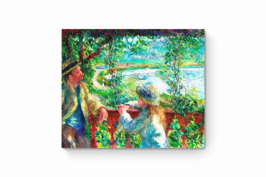 Recarga horizontal Larga Switch in Art impressa Pierre-Auguste Renoir "La conversación"