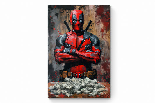 Recarga Vertical Larga Switch in Art impressa Dinero y Poder "Mercenario de Alto Valor"