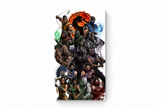 Recarga vertical Estrecha Switch in Art impressa Videojuegos"Mortal Kombat: Guerreros del Reino"