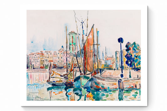 Recarga horizontal Larga Switch in Art impressa Print de Galería "El puerto de La Rochelle"