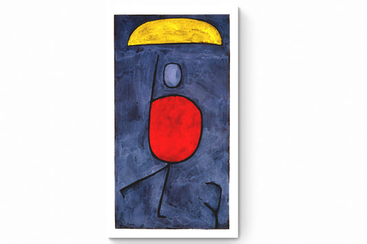 Recarga vertical Larga Switch in Art impressa abstracto "Personaje frente al sol"