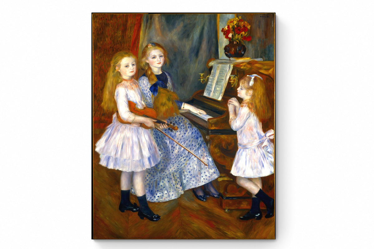 Recarga vertical Larga Switch in Art impressa Pierre-Auguste Renoir "Las hijas de Catulle Mendès"
