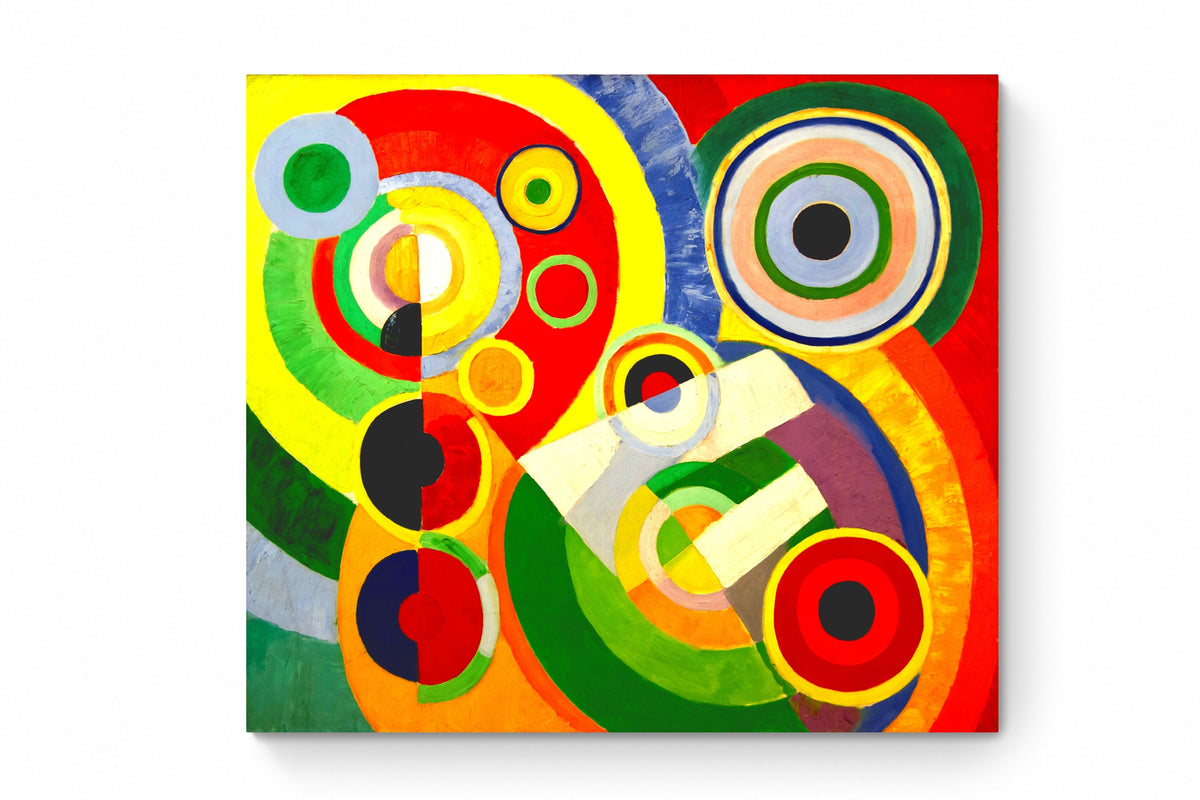 Recarga cuadrada Switch in Art impressa abstracto "Sinfonía de Círculos y Color"