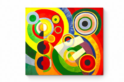 Recarga cuadrada Switch in Art impressa abstracto "Sinfonía de Círculos y Color"