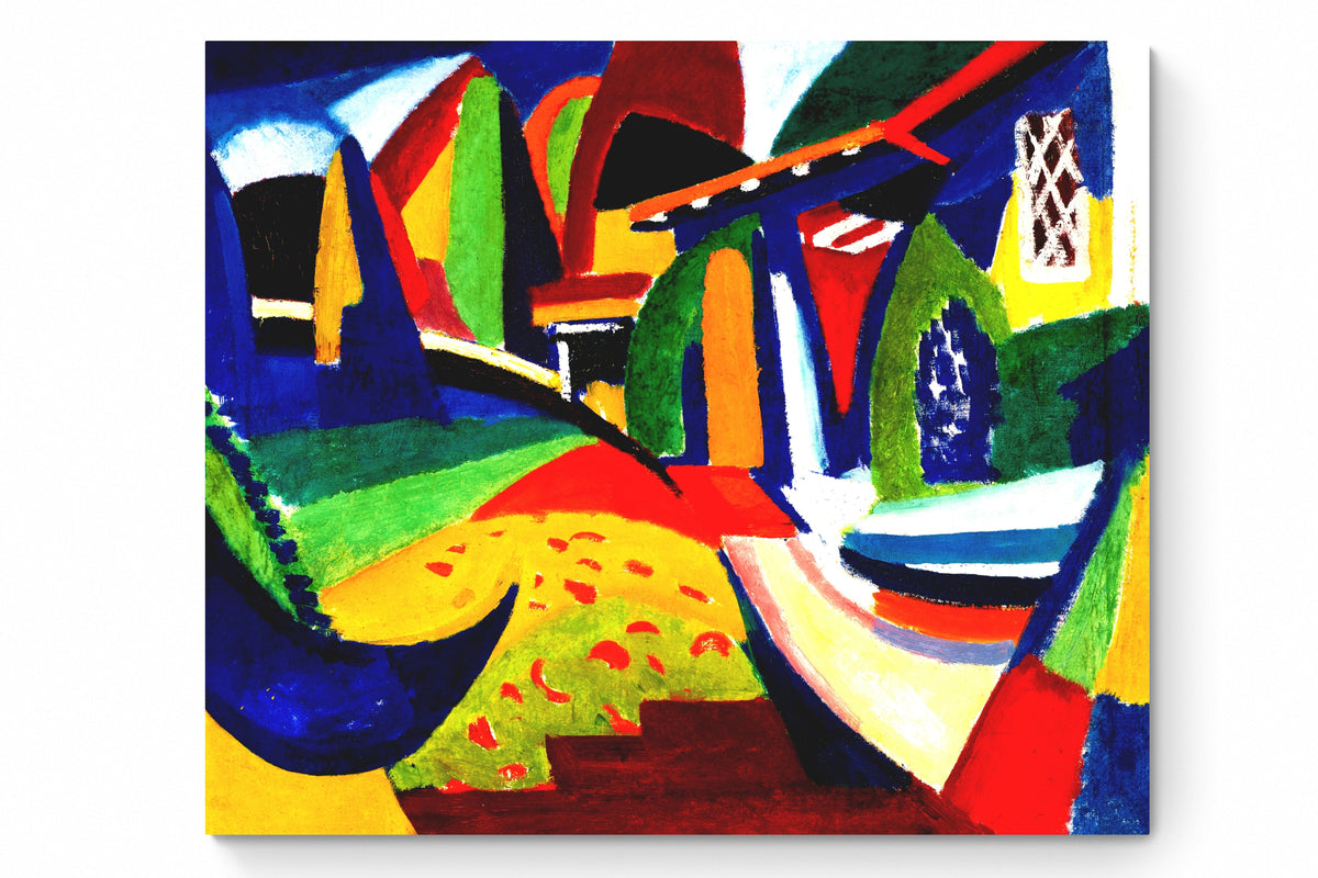 Recarga cuadrada Switch in Art impressa abstracto "Senderos de Color y Armonía"