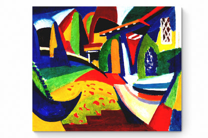 Recarga cuadrada Switch in Art impressa abstracto "Senderos de Color y Armonía"