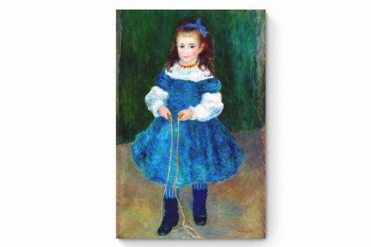 Recarga vertical Larga Switch in Art impressa Pierre-Auguste Renoir "Niña con cuerda para saltar "