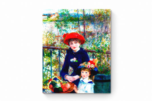 Recarga vertical Larga Switch in Art impressa Pierre-Auguste Renoir "Mujer y niña en el jardín"