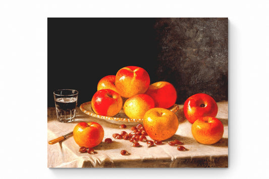 Recarga horizontal Larga Switch in Art impressa Pintura " Bodegón con manzanas y nueces "