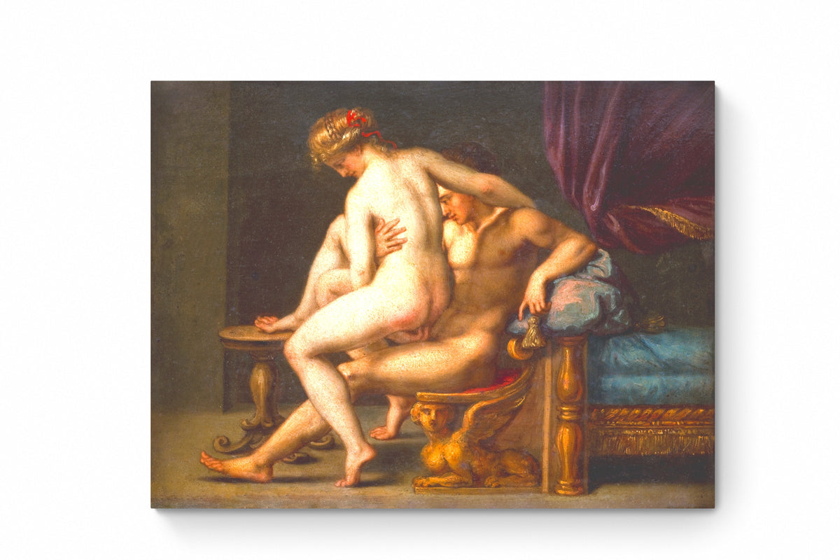 Recarga horizontal Larga Switch in Art impressa Pintura " Cupido y Psique"