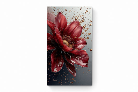 Recarga vertical Estrecha Switch in Art impressa Flora "Esplendor Carmesí"