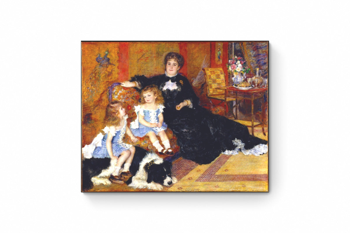 Recarga horizontal Larga Switch in Art impressa Pierre-Auguste Renoir "Madame Charpentier y sus hijos"