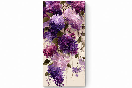 Recarga vertical Estrecha Switch in Art impressa Flora "Cascada de Lilas Eternas"