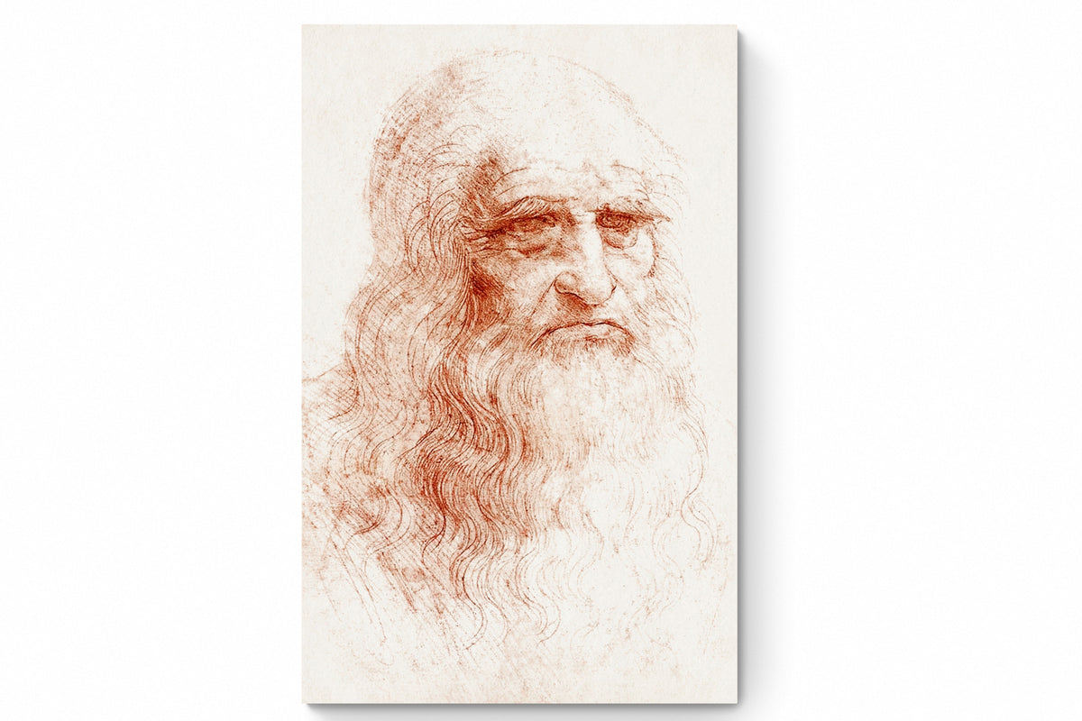 Recarga vertical Larga Switch in Art impressa Da Vinci "Autorretrato de Leonardo da Vinci"