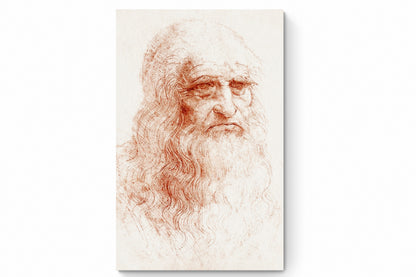 Recarga vertical Larga Switch in Art impressa Da Vinci "Autorretrato de Leonardo da Vinci"